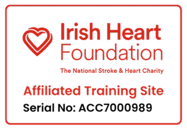 Irish Heart Foundation Affiliated Training Site, Serial No: ACC7000989